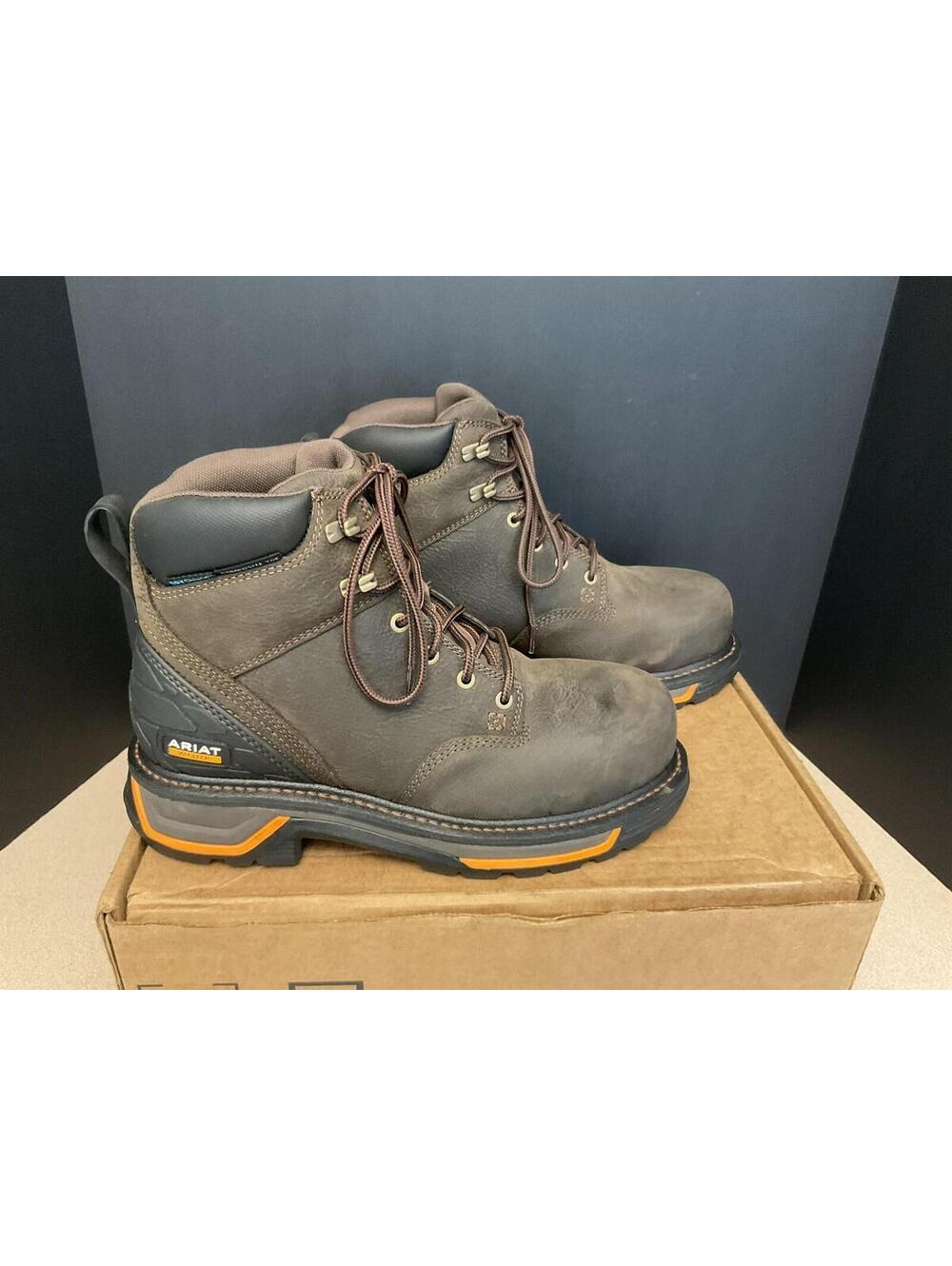 New! Mens Ariat Big Rig 6" Waterproof Composite Toe Work Boots. Size 9.5EE. Nice